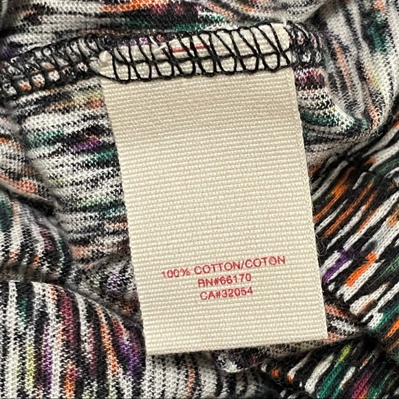 Anthro• Ett Twa Multicolor Plaited Shoulder Tee Sz S - Picture 6 of 7